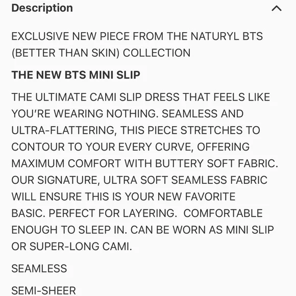 🆕 Naturyl BTS Mini Slip Dress Baby Pink - Picture 3 of 6